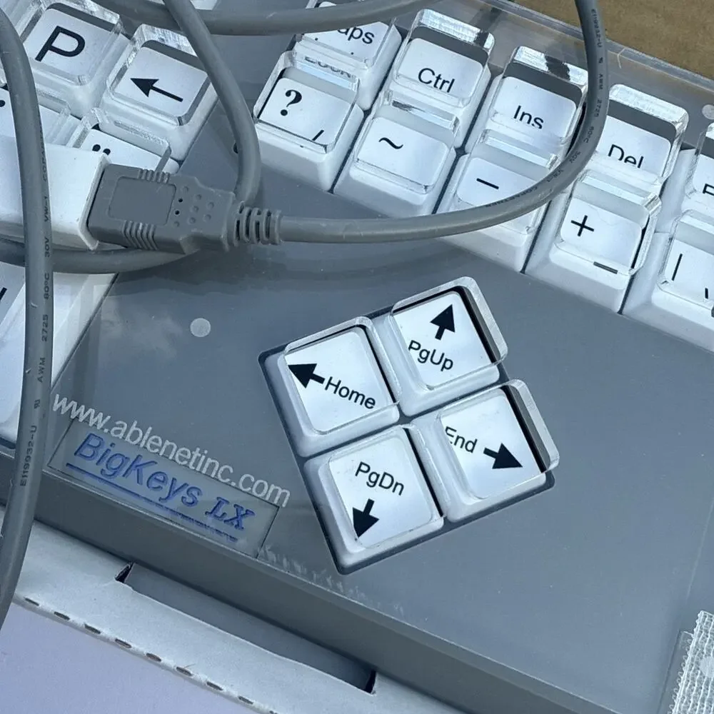 BigKeys LX Large Key Mechanical Keyboard Coded Assistive Grey